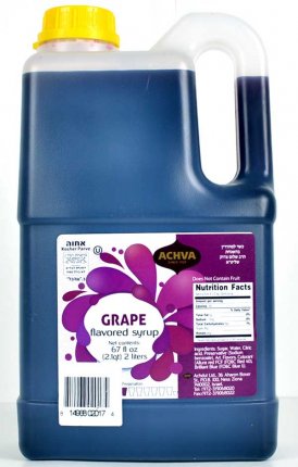 Achva - Grape Flavored Syrup 4L