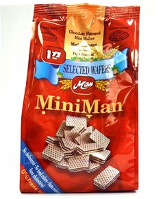 Chocolate Mini Wafer Cubes - Man