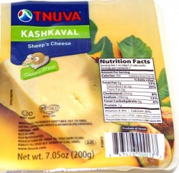 Tnuva Kashkaval Sheeps Cheese