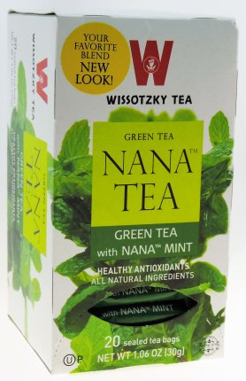 Wissotzky Green Tea with Nana Mint - 20 Bags